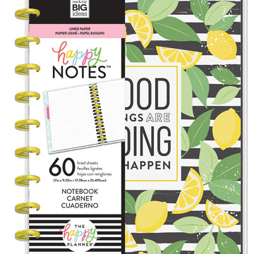Happy Planner Medium Notebook W/60 Sheets - Good Things, Lined Paper