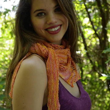 Orange Sorbet Shawl