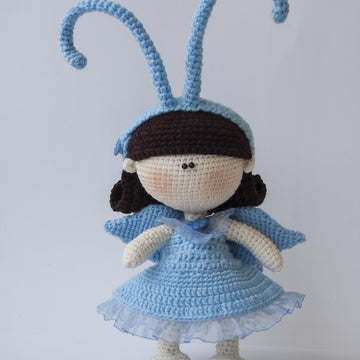 Butterfly Pebble doll