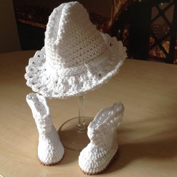 Baby Boot & Hat Set N 282