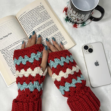 Jolly Holly Fingerless Warmers