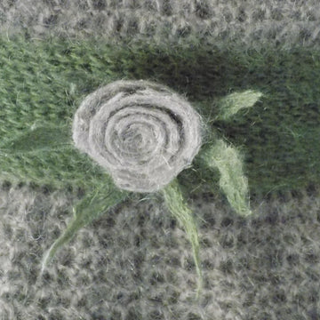 Empire Style Sleeveless Sweater (Top) with Felt Flower