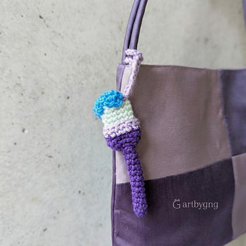 Paint and brush bag charm
