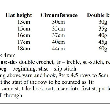 Baby Bobble Hat Crochet Pattern #01