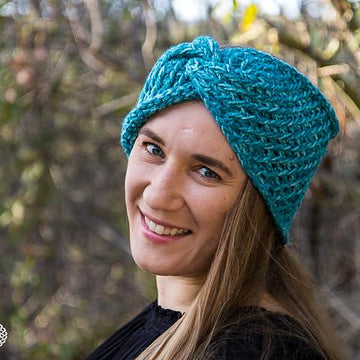 Diagonal Textured Ear Warmer