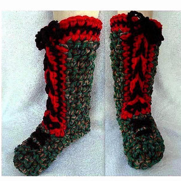 744 RED SOLE Chunky Tall Slippers