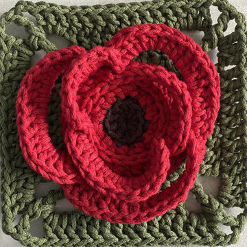 Poppy Granny Square
