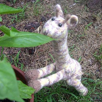 Knitted/Felted Giraffe