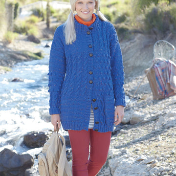 Jacket in Hayfield Bonus Aran Tweed - 7244 - Downloadable PDF