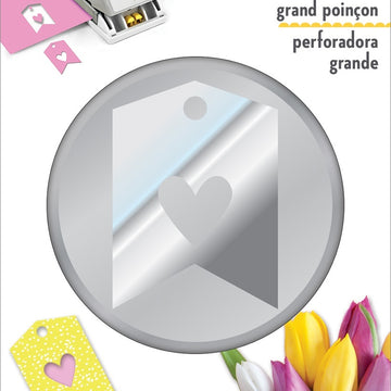 EK Success EK Tools Large Double Punch - Heart Tag