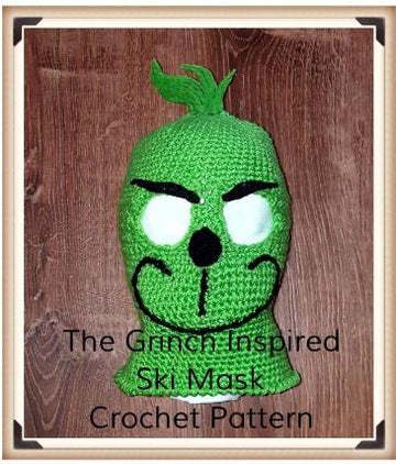 Grinch Inspired Ski Mask