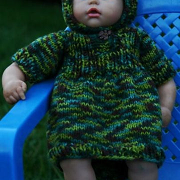 Riding Hood Dress and Hat for Baby Doll