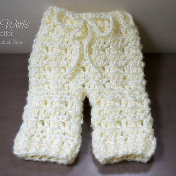 Diagonal Spike Stitch Baby Pants