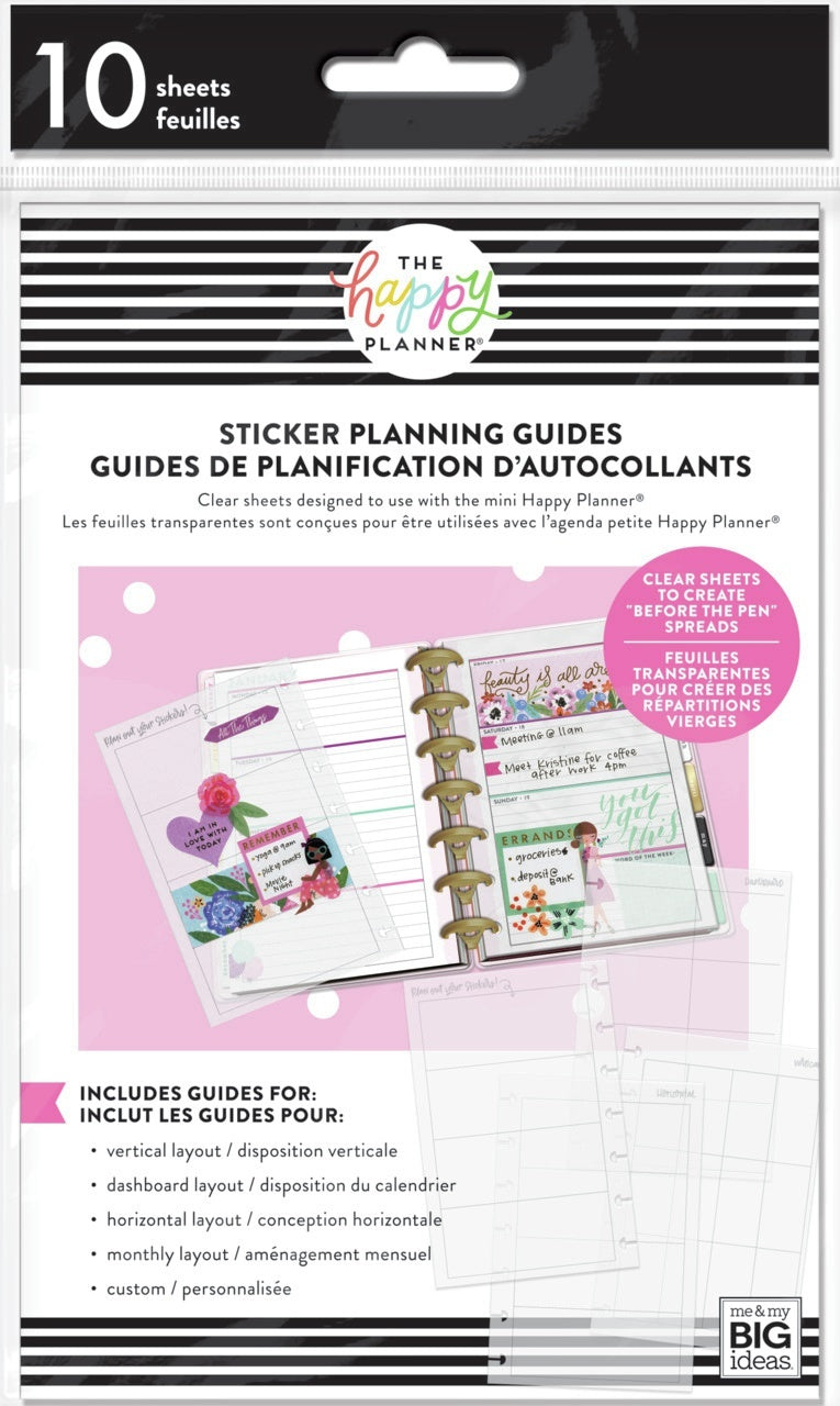 The Happy Planner Mini Clear Sticker Planning 10/Pkg