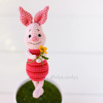 Piglet + balloons pattern (PDF + 5 videos)  Winnie the Pooh