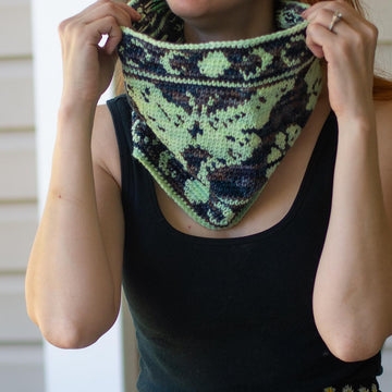 Luna Moth Crochet Cowl