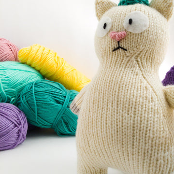 Meowicorn the Unicorn Cat - Toy Knitting Pattern