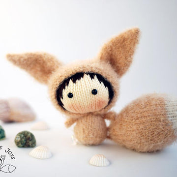 Fennec fox Doll with removable tail.