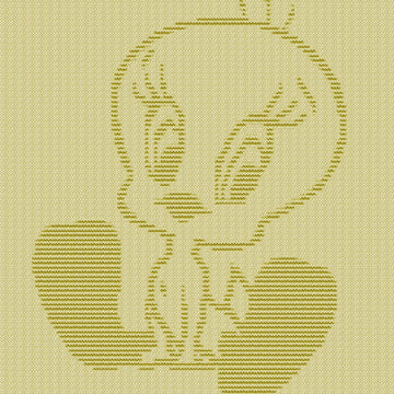 Tweety Bird blanket Knitting Pattern, Knit and Purl only throw, Cute Cartoon Character Looney Tunes motif