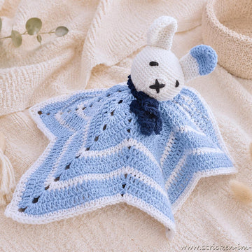 Crochet Pattern Bunny Lovey LORIS | Baby Security Blanket | Rabbit Comforter PDF