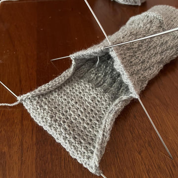 Socks with a zigzag