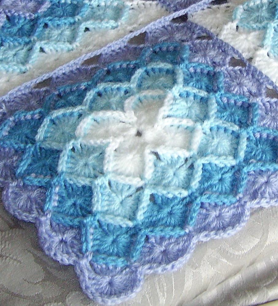 Hungarian Crocheted Squares Rug