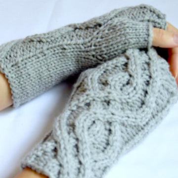 Winding Path Fingerless Gloves