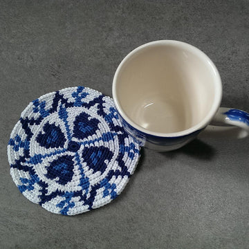 6 Tapestry Coaster Delft blue
