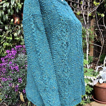 Cabled Diamond Patterned Sweater