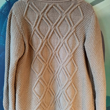 Men's Wool Cardigan Latte