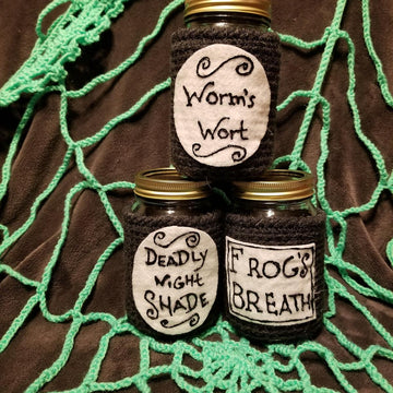 Halloween Witch Jar Covers