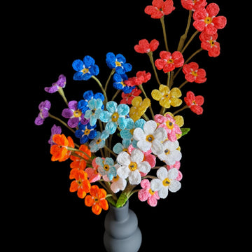 Crochet Forget me not flowers