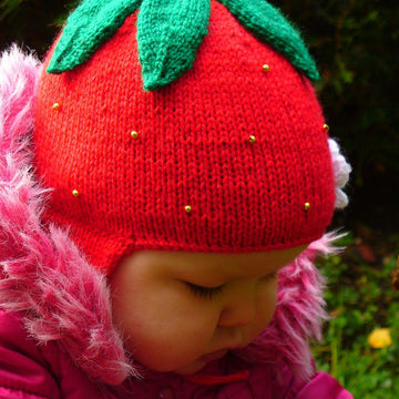 Strawberry Earflap Hat