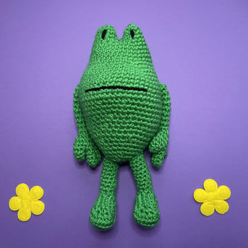 Tigered Duck and Frog amigurumi