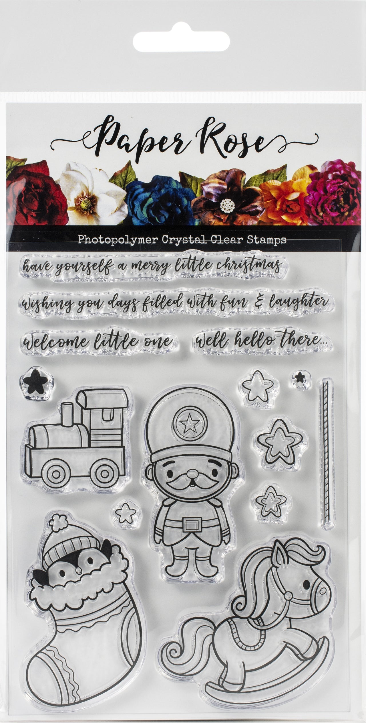 Paper Rose Clear Stamps 4"X6" - Merry Little Christmas Ornaments