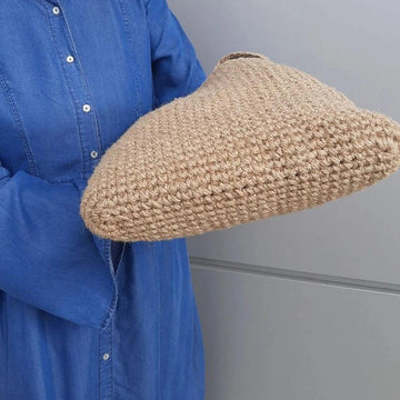Jute Shopper Tote Bag