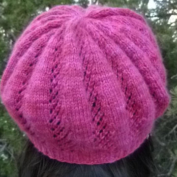 Raspberry Trellis Beret