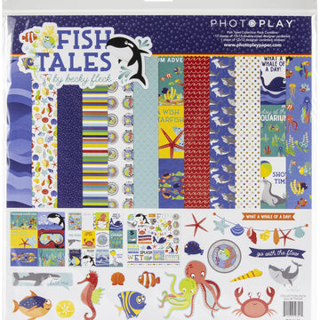 Photoplay Paper PhotoPlay Collection Pack 12"X12" - Fish Tales