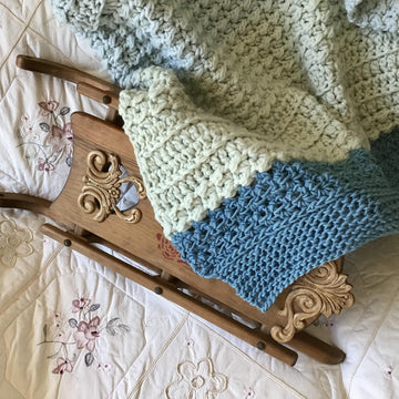 Antique Sled Baby Blanket