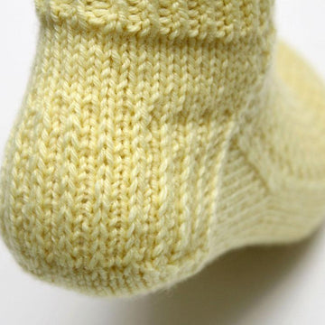 Lemon Sherbet Socks - Cuff Down (DK)
