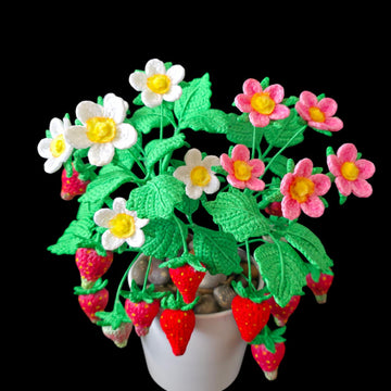 Crochet Strawberry plant