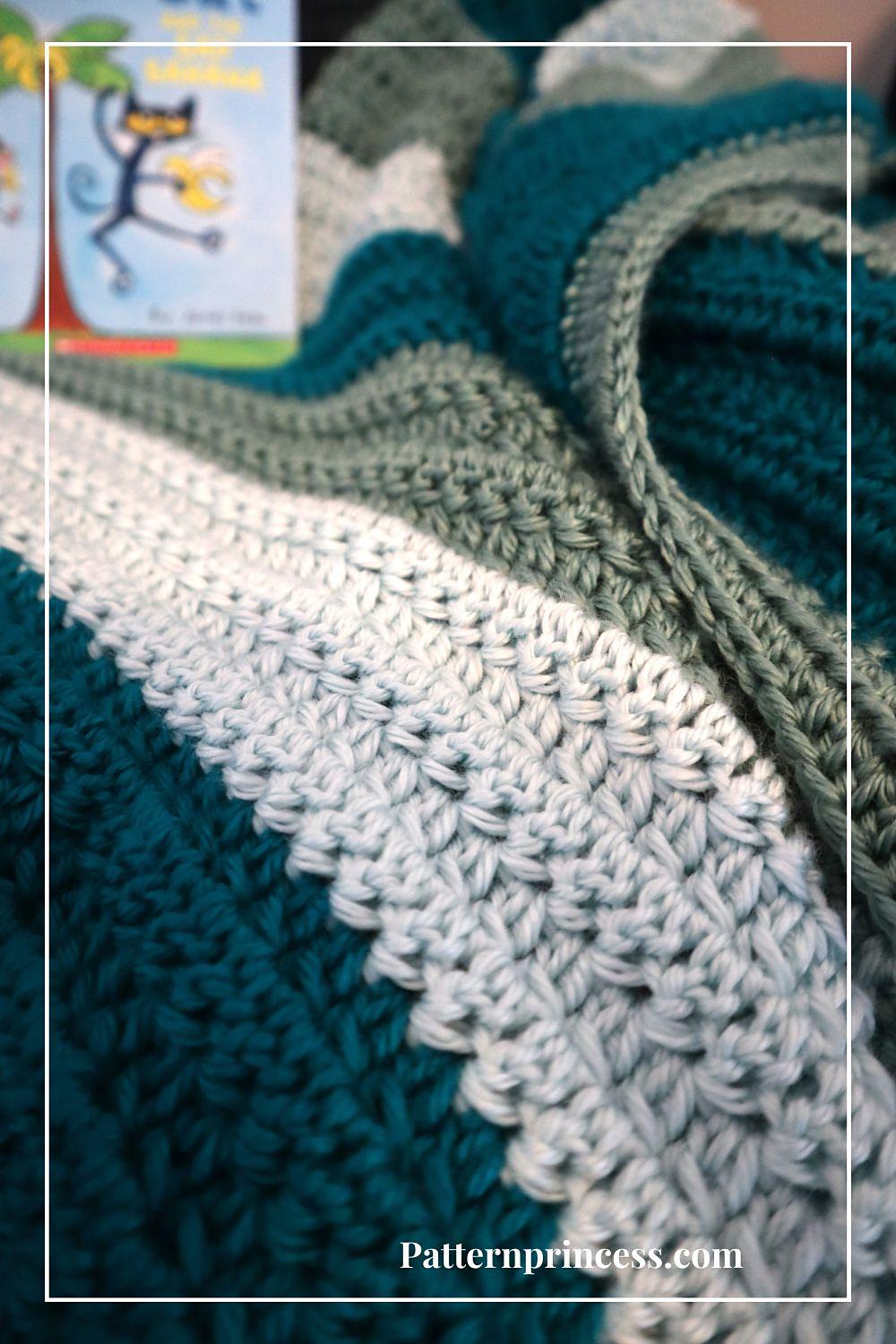 Easy Striped Baby Blanket