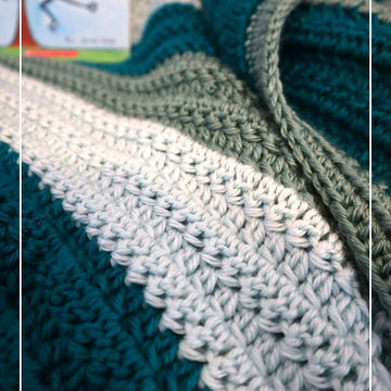 Easy Striped Baby Blanket