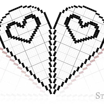 Filet Heart Table Topper