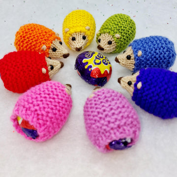 Rainbow Hedgehog Creme Egg Covers