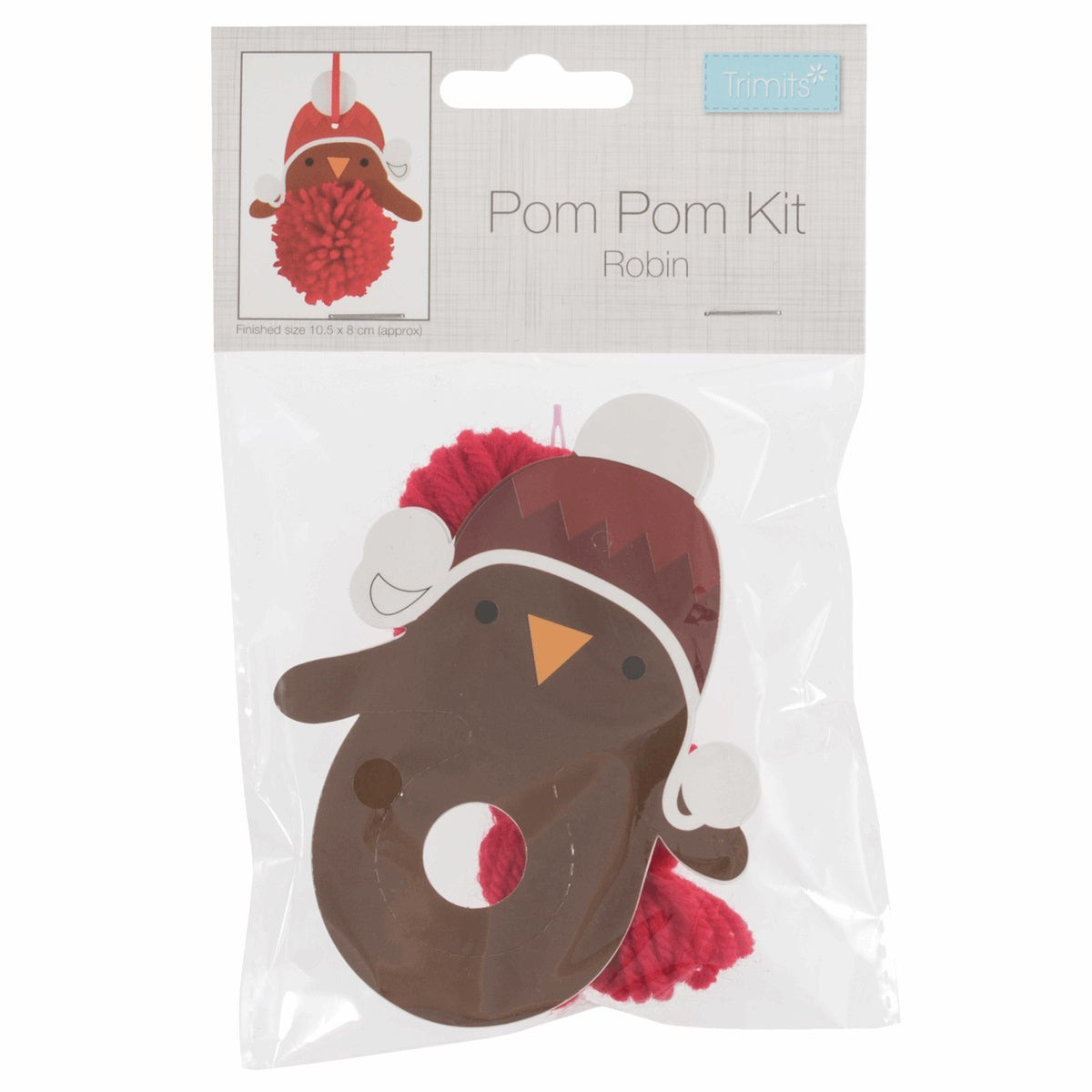 Trimits Pom Pom Decoration Kit: Robin
