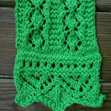 Spring Moss Lace Scarf