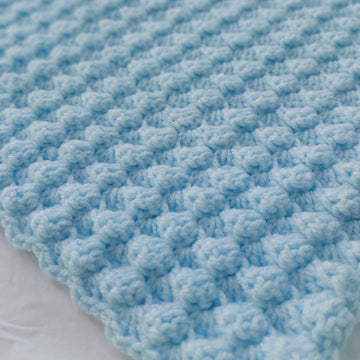 Bubbles Aran Baby Blanket