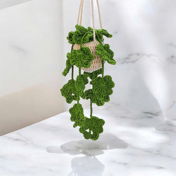 Hollow Green Plant Car Hanging