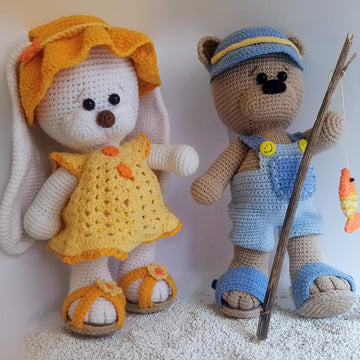 Summer clothes Teddy and Bunny